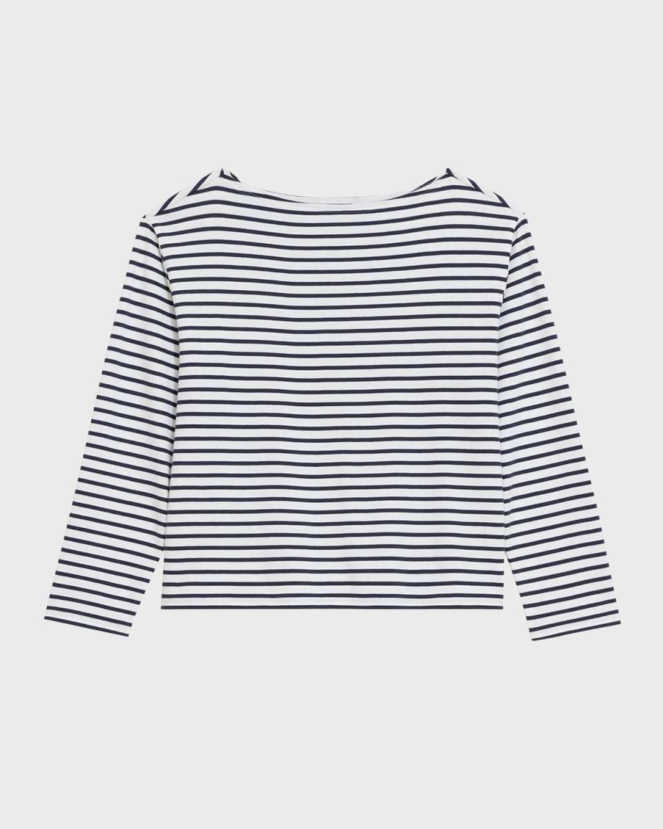 Clinton Knit Boatneck Bracelet-Sleeve T-Shirt